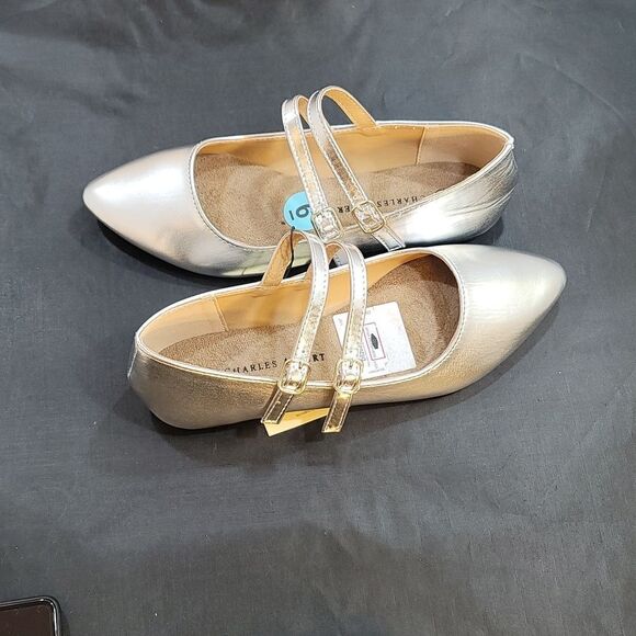 BRAND NEW CHARLES ALBERT DOUBLE ADJUSTABLE BUCKLE STRAP FLAT SHOE - Picture 6 of 15